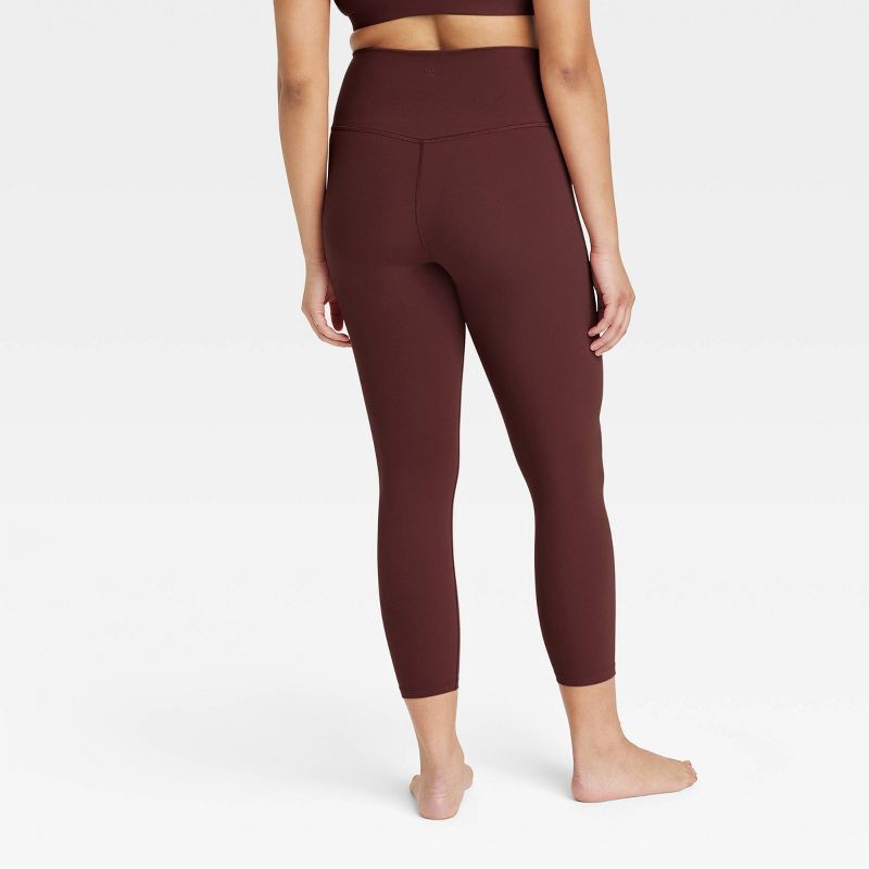 slide 4 of 7, Women's Everyday Soft Ultra High-Rise 7/8 Leggings - All In Motion™ Maroon XS, 1 ct