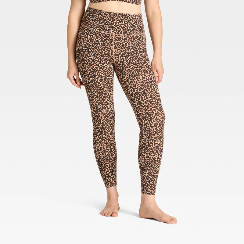 slide 4 of 6, Women's Everyday Soft Ultra High-Rise 7/8 Leggings - All In Motion™ Animal Print M, 1 ct