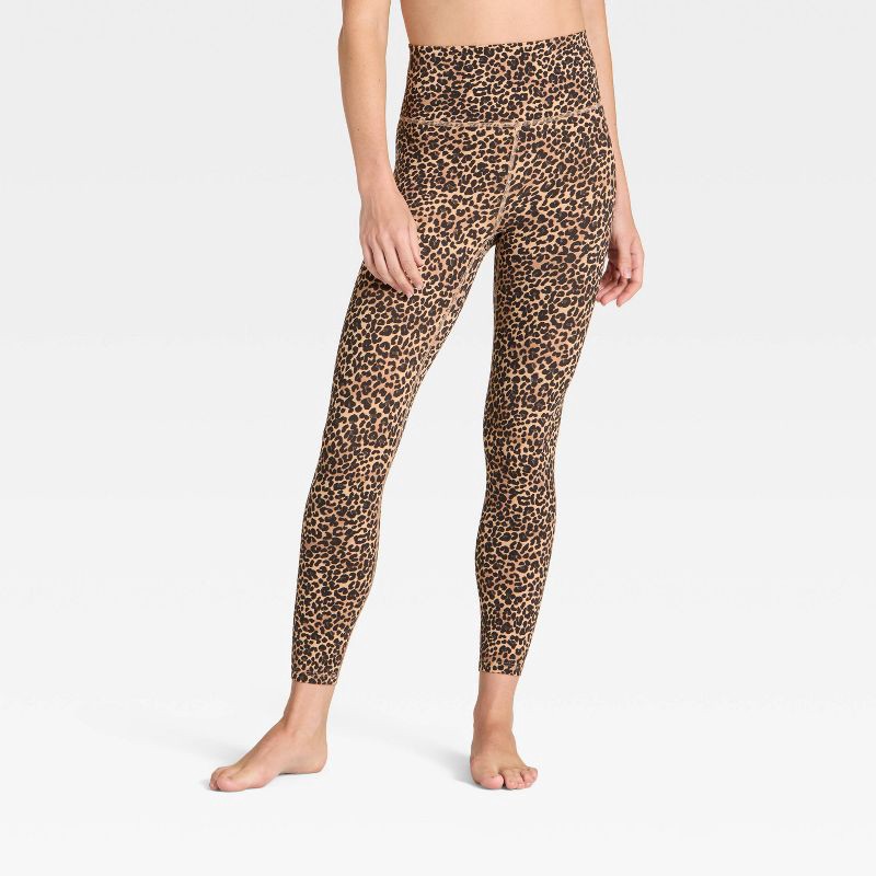 slide 1 of 6, Women's Everyday Soft Ultra High-Rise 7/8 Leggings - All In Motion™ Animal Print M, 1 ct