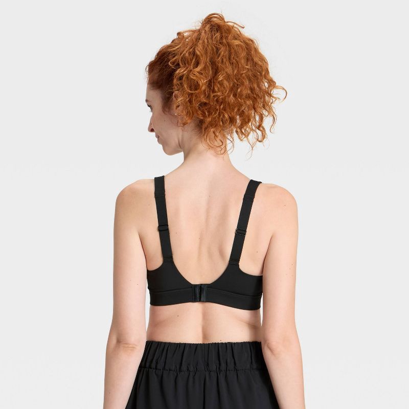 slide 2 of 5, Women's High Support Sports Bra - All In Motion™ Black XS, 1 ct