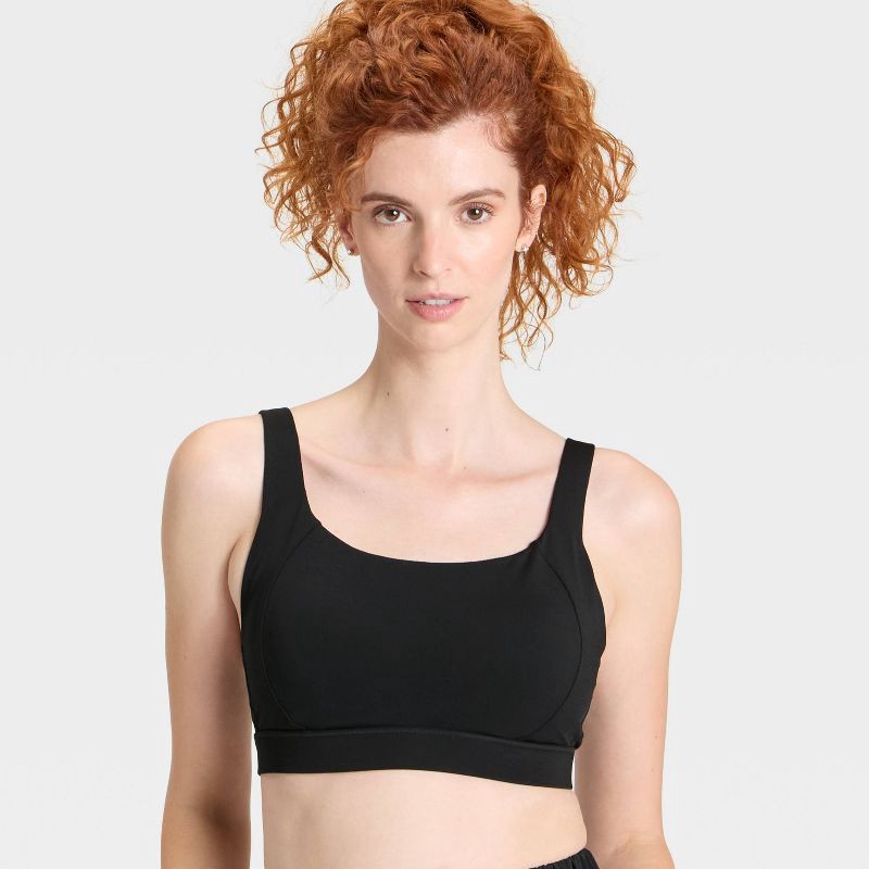 slide 3 of 5, Women's High Support Sports Bra - All In Motion™ Black S, 1 ct