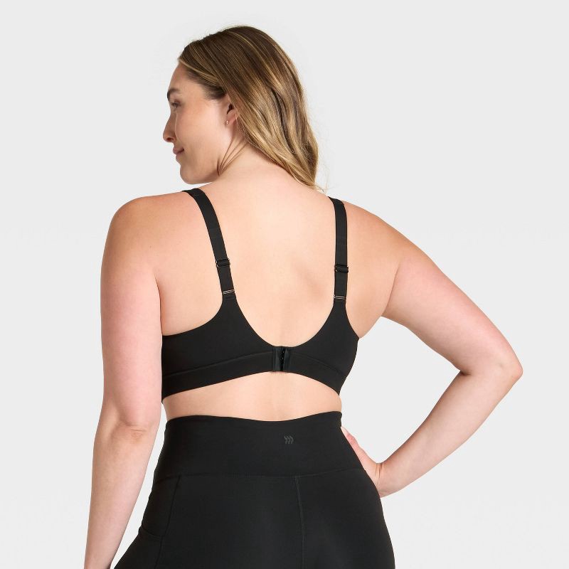 slide 5 of 5, Women's High Support Sports Bra - All In Motion™ Black M, 1 ct