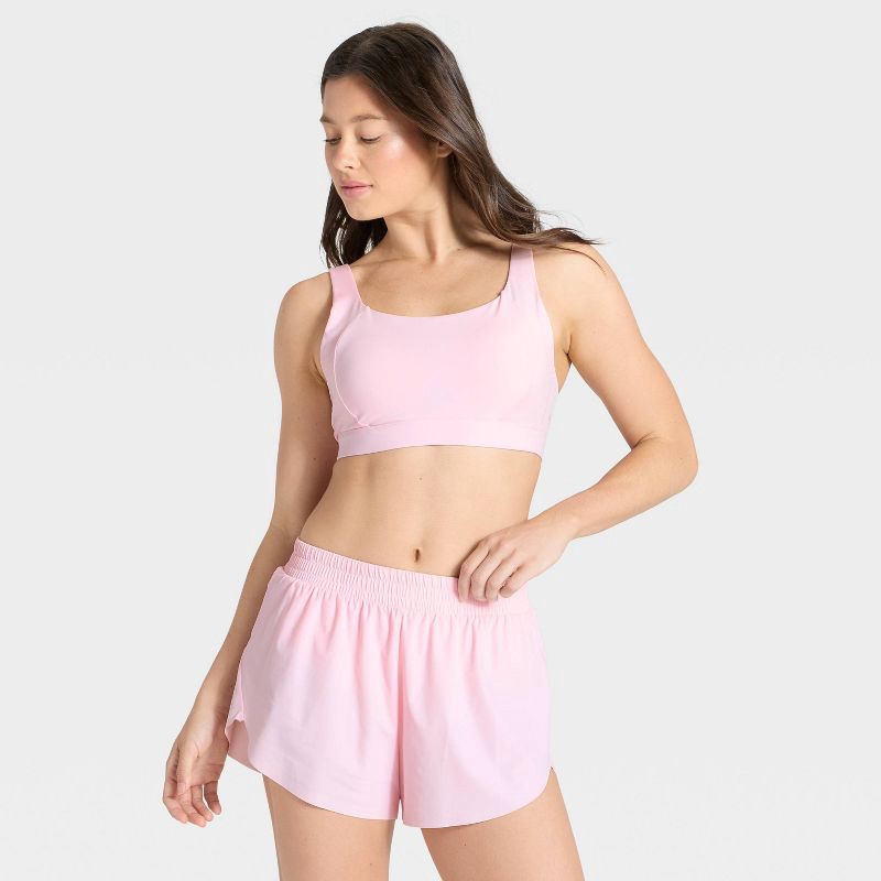 slide 3 of 5, Women's High Support Sports Bra - All In Motion™ Light Pink XS, 1 ct