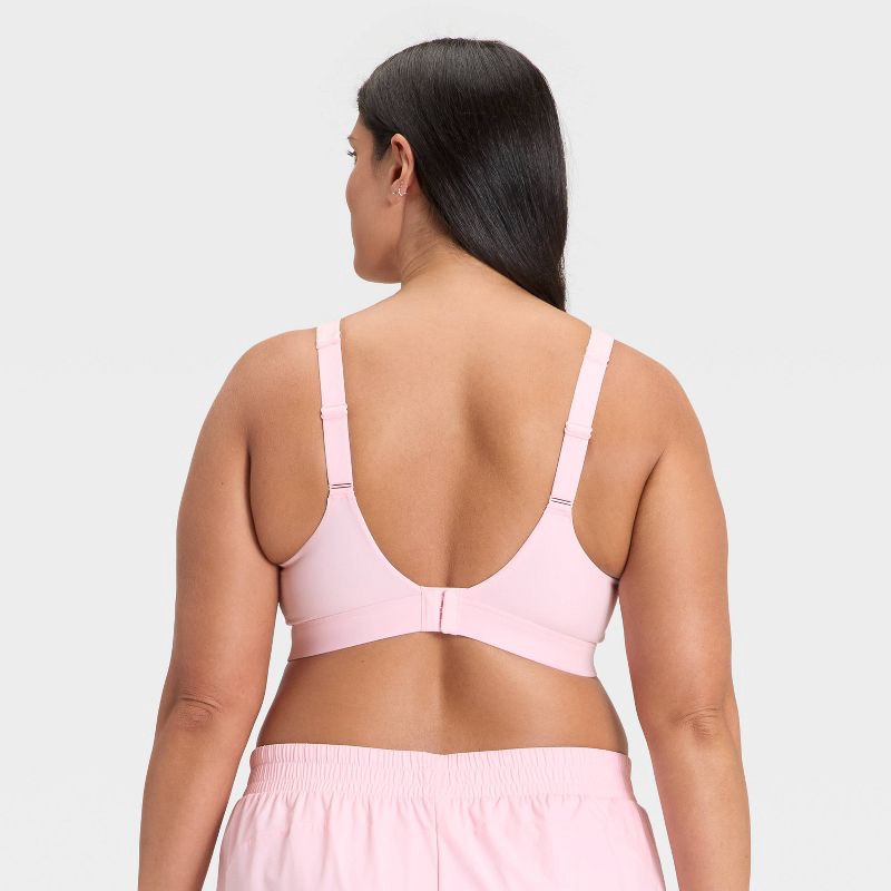 slide 5 of 5, Women's High Support Sports Bra - All In Motion™ Light Pink M, 1 ct
