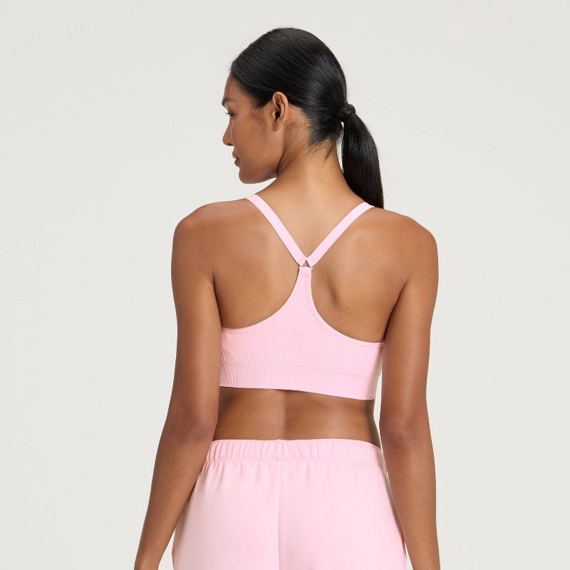 slide 2 of 8, Women's Seamless Medium Support Cami Sports Bra - All In Motion™ Pink XXL, 1 ct
