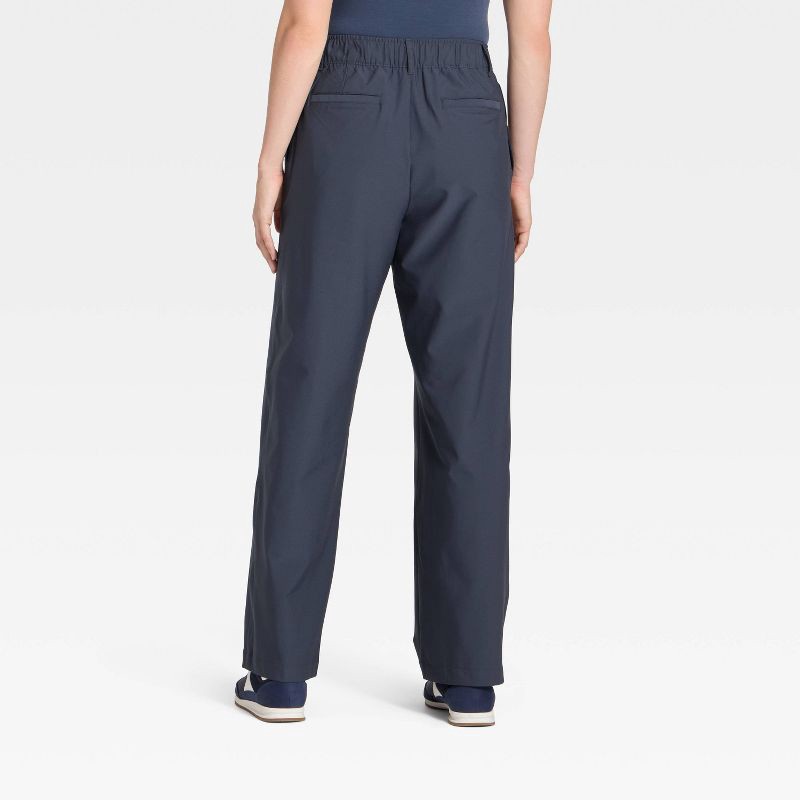 slide 2 of 5, Women's Woven High-Rise Trouser Pants - All In Motion™ Navy Blue XXL, 1 ct