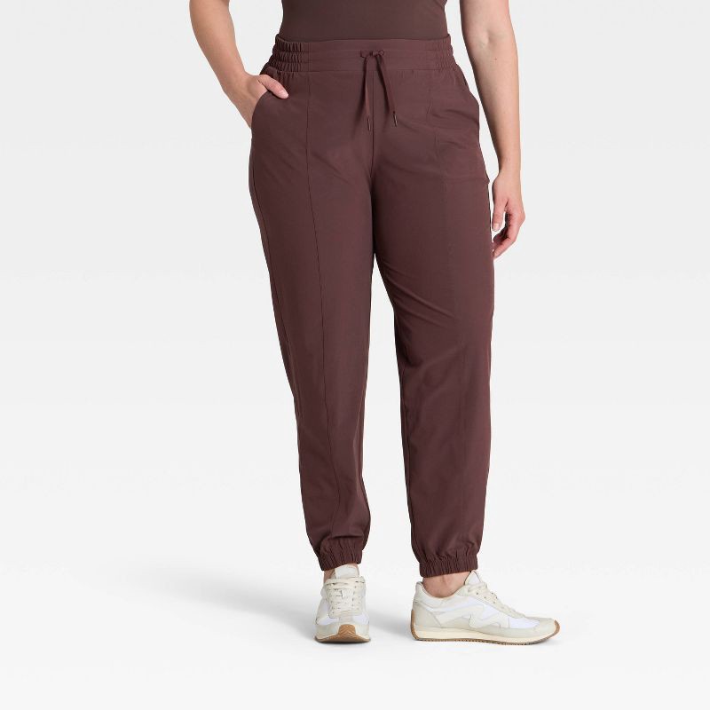 slide 6 of 7, Women's Active Light Mid-Rise Joggers - All In Motion™ Brown XS, 1 ct