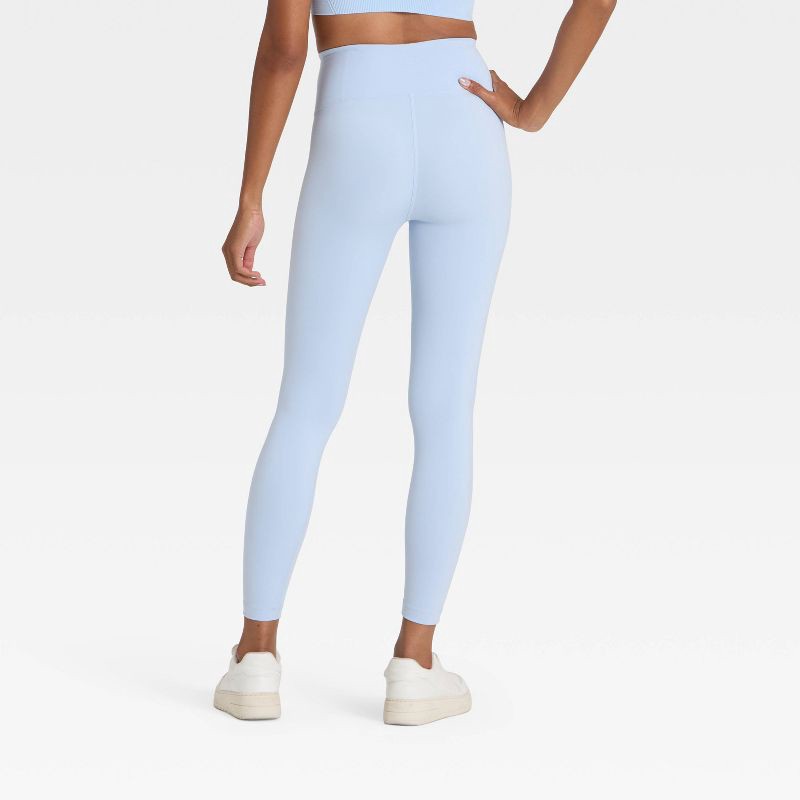 slide 2 of 5, Women's Dynamic Flex High-Rise 7/8 Leggings - All In Motion™ Light Blue L, 1 ct