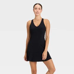 Women's Everyday Soft Ruffle Dress - All In Motion™ Black M