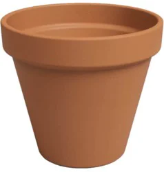 Artevasi 4-in W x 4-in L x 4-in H Terracotta Terracotta Round Indoor/Outdoor Planter