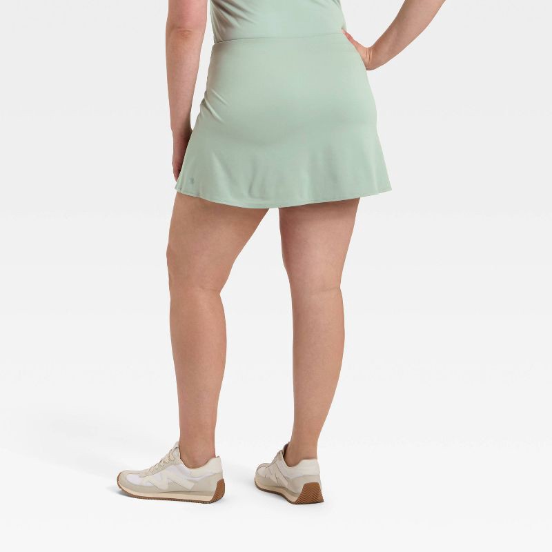 slide 6 of 6, Women's Knit High-Rise Knotted Wrap Skort - All In Motion™ Sage Green XL, 1 ct