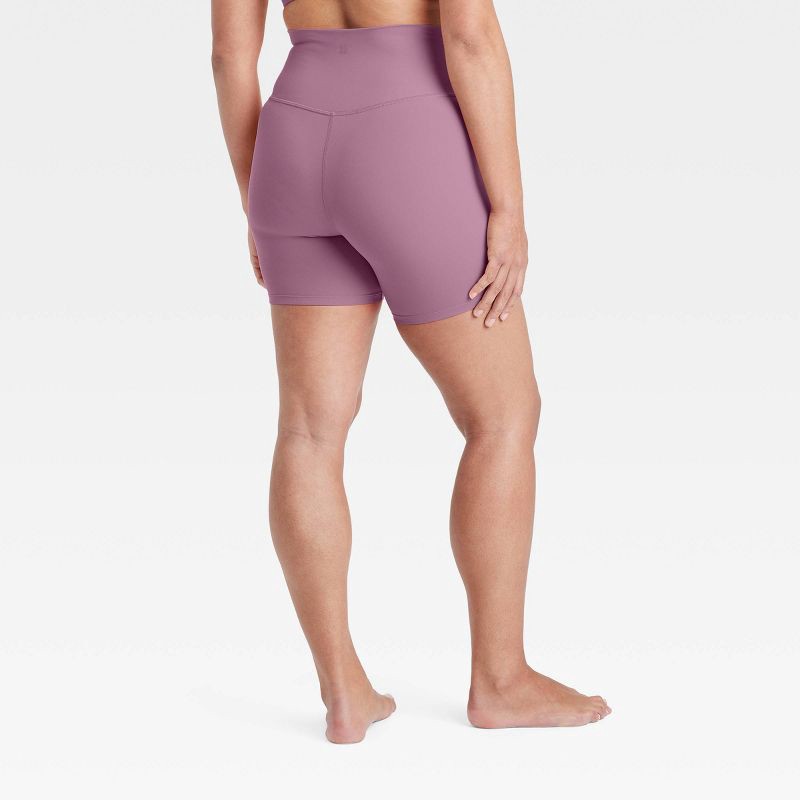 slide 4 of 4, Women's Everyday Soft Ultra High-Rise Bike Shorts 6" - All In Motion™ Mauve XL, 1 ct