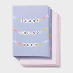 10ct Bead Bracelet Thank You Notes Card Set with Envelopes - Spritz™