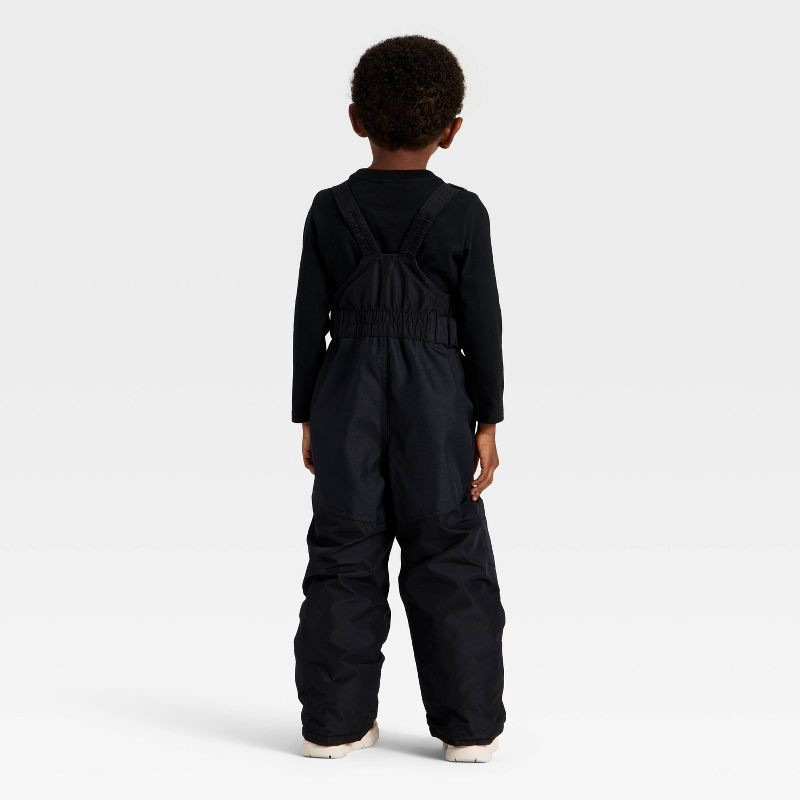 slide 2 of 3, Toddler Solid Snow Bib - Cat & Jack™ Black 12M, 1 ct