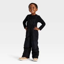 Toddler Solid Snow Bib - Cat & Jack™ Black 4T