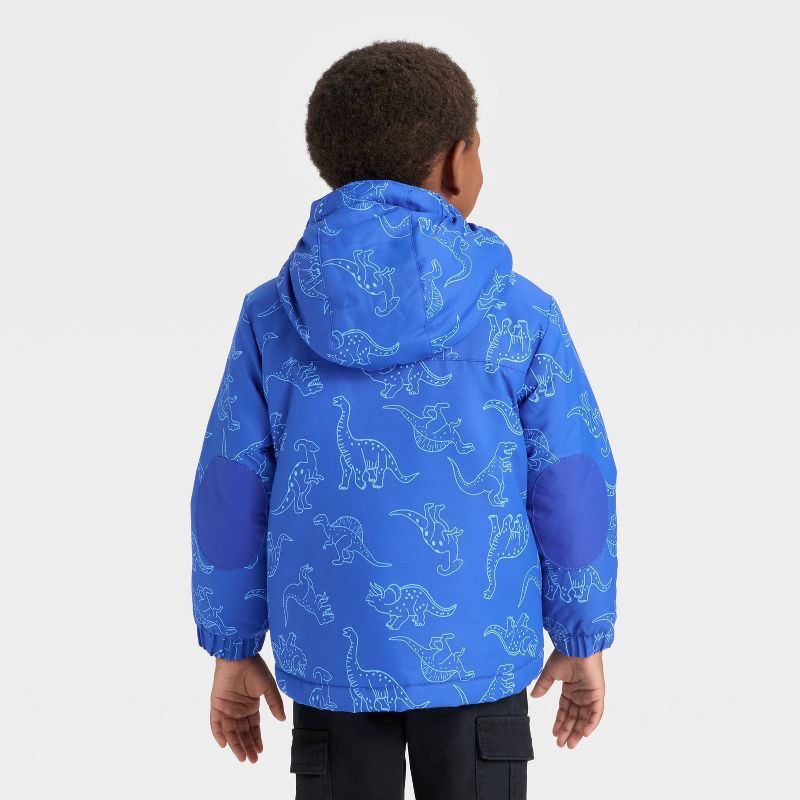 slide 2 of 4, Toddler Boys' Dino 3-in-1 Snowplay Jacket - Cat & Jack™ Blue 4T, 1 ct