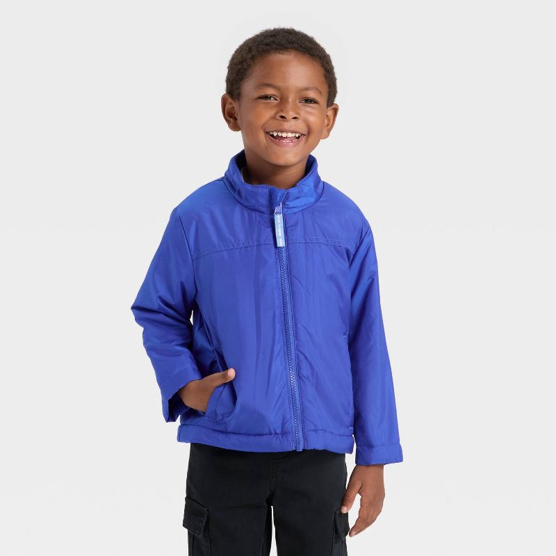 slide 3 of 4, Toddler Boys' Dino 3-in-1 Snowplay Jacket - Cat & Jack™ Blue 4T, 1 ct