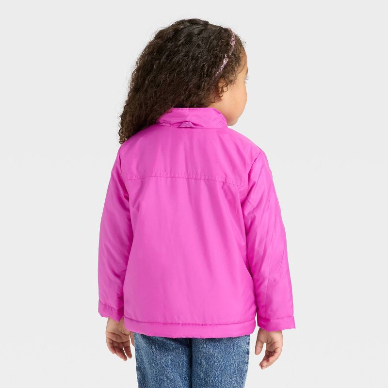slide 3 of 4, Toddler Girls' Bow 3-in-1 Snowplay Jacket - Cat & Jack™ Berry Purple 12M, 1 ct