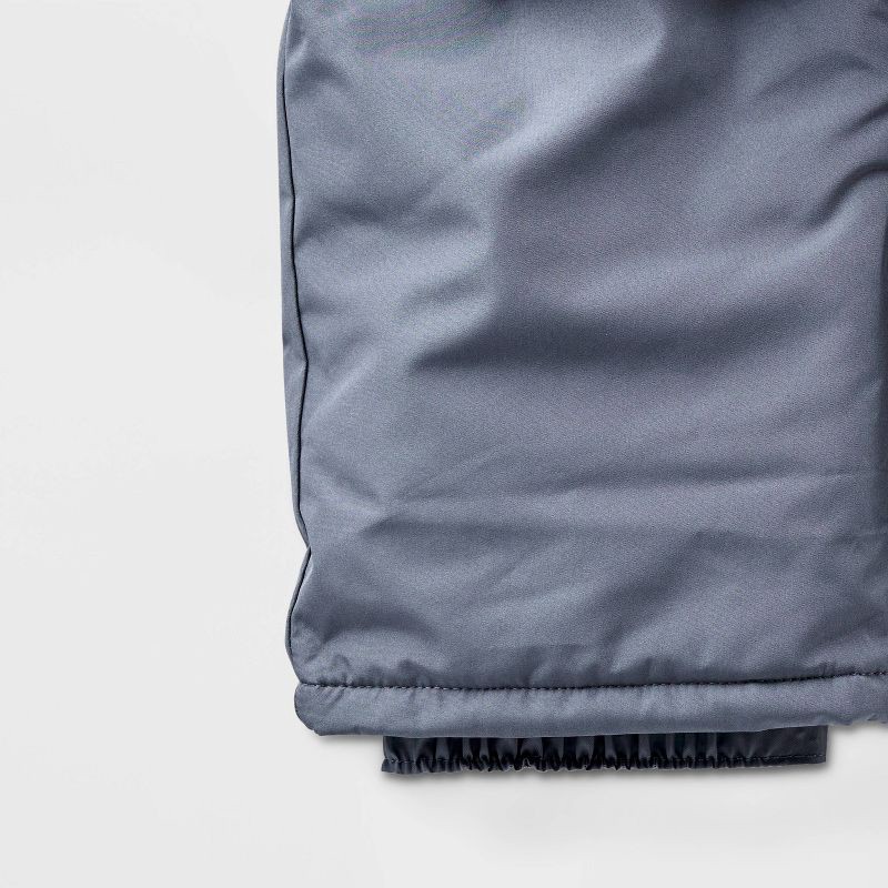 slide 4 of 4, Toddler Solid Snow Bib - Cat & Jack™ Gray 18M, 1 ct