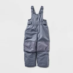Toddler Solid Snow Bib - Cat & Jack™ Gray 18M