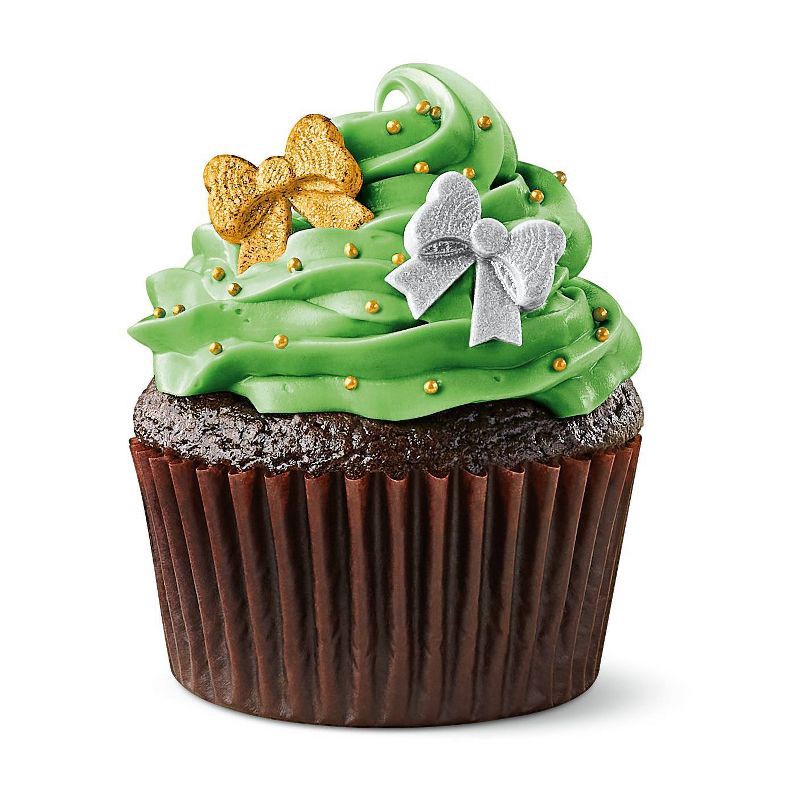 slide 3 of 3, Holiday Gold and Silver Bows Icing Decorations - 24ct/2.57oz - Favorite Day™, 24 ct, 2.57 oz