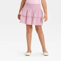 Girls' Gauze Woven Skort - Cat & Jack™ Lavender M