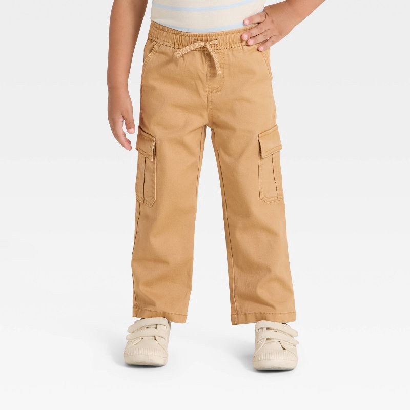 slide 1 of 3, Toddler Boys' Cargo Pants - Cat & Jack™ Brown 3T, 1 ct