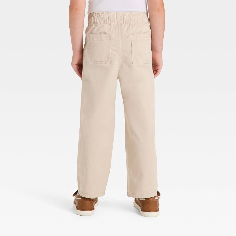 slide 2 of 3, Toddler Boys' Wide Leg Pants - Cat & Jack™ Khaki 3T, 1 ct