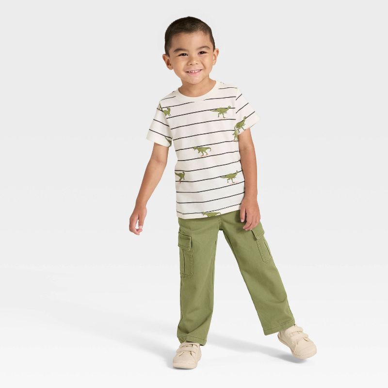 slide 3 of 3, Toddler Boys' Cargo Pants - Cat & Jack™ Green 18M, 1 ct