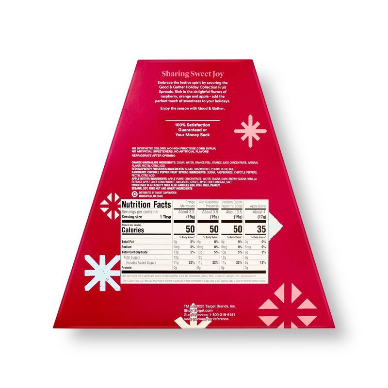 slide 2 of 5, Christmas Sweet Spicy Fruit Spreads - 9.75oz/4pk - Good & Gather™, 9.75 oz, 4 ct