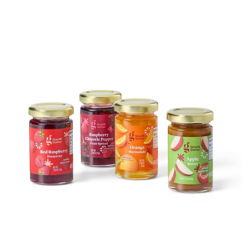 slide 3 of 5, Christmas Sweet Spicy Fruit Spreads - 9.75oz/4pk - Good & Gather™, 9.75 oz, 4 ct