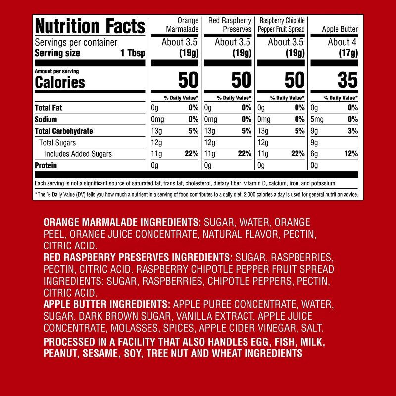 slide 5 of 5, Christmas Sweet Spicy Fruit Spreads - 9.75oz/4pk - Good & Gather™, 9.75 oz, 4 ct