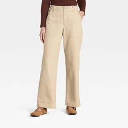 Women's Mid-Rise Straight Leg Cargo Pants - Universal Thread™ Tan 12