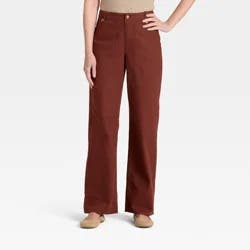 Women's Mid-Rise Straight Leg Cargo Pants - Universal Thread™ Brown 12