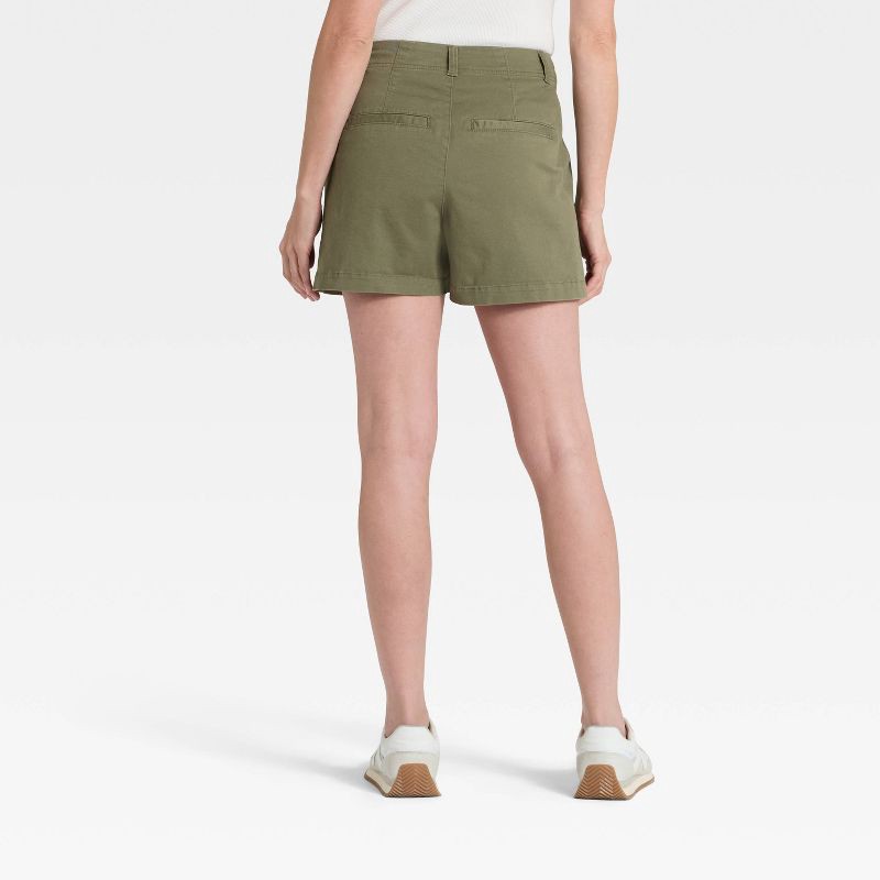 slide 2 of 3, Women's High-Rise Cargo Shorts - Universal Thread™ Olive Green 2, 1 ct