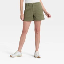 Women's High-Rise Cargo Shorts - Universal Thread™ Olive Green 10