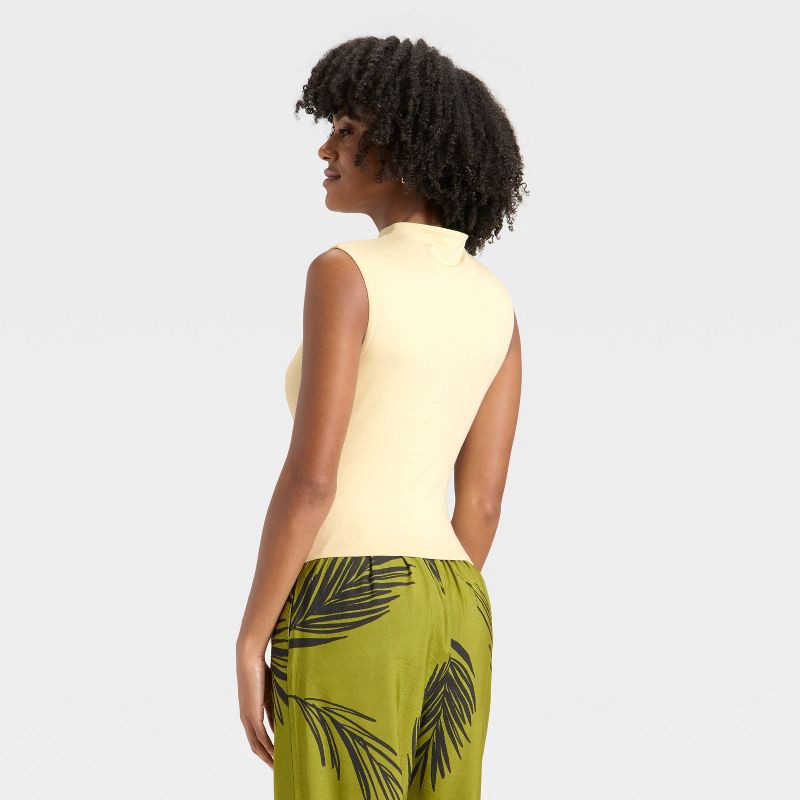 slide 2 of 4, Women's Tank Top - A New Day™ Cream S, 1 ct