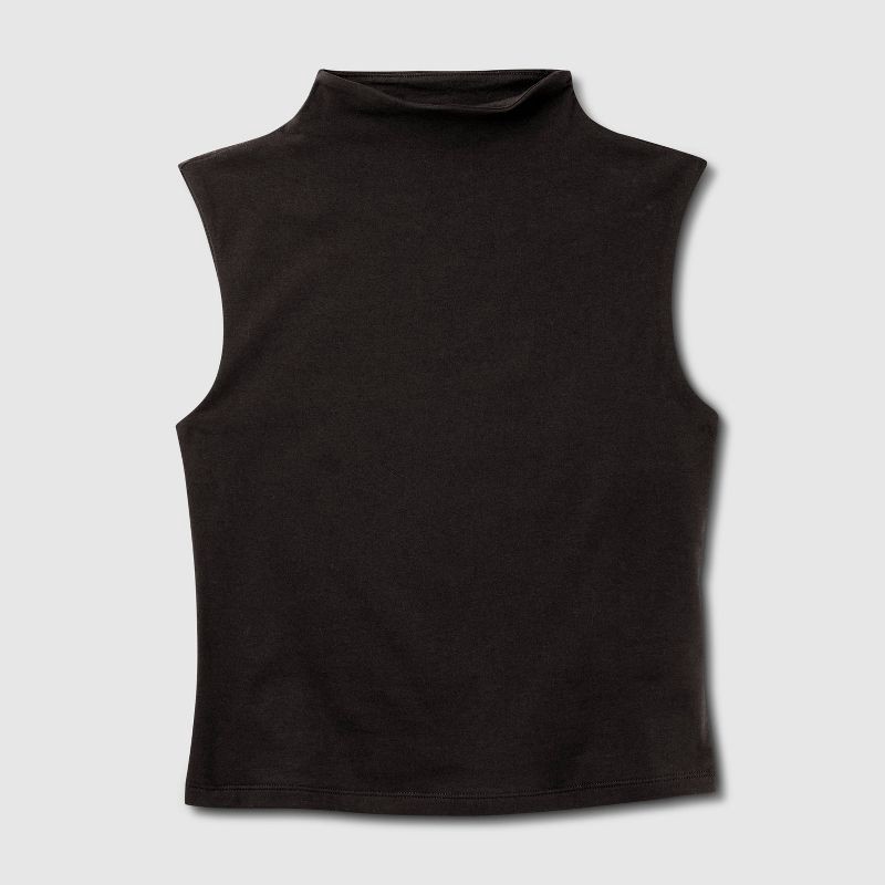 slide 3 of 4, Women's Tank Top - A New Day™ Black M, 1 ct
