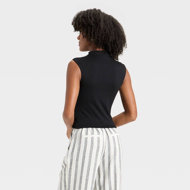 slide 2 of 4, Women's Tank Top - A New Day™ Black L, 1 ct