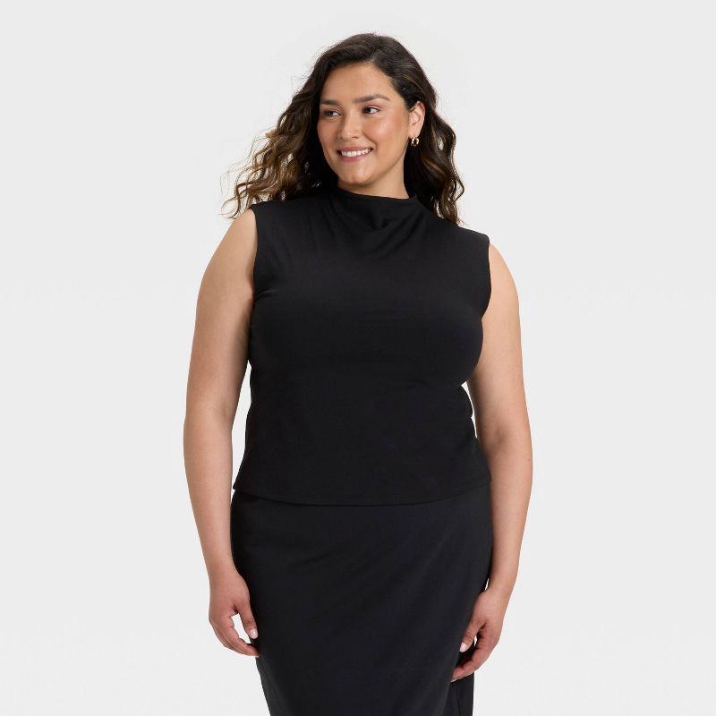slide 1 of 3, Women's Tank Top - A New Day™ Black XXL, 1 ct