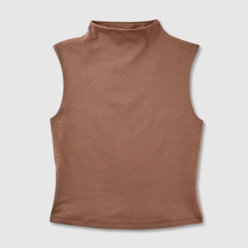 slide 3 of 4, Women's Tank Top - A New Day™ Brown L, 1 ct