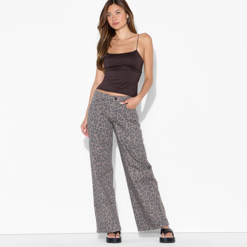 slide 1 of 4, Women's Lace Trim Tank Top - Wild Fable™ Espresso M, 1 ct