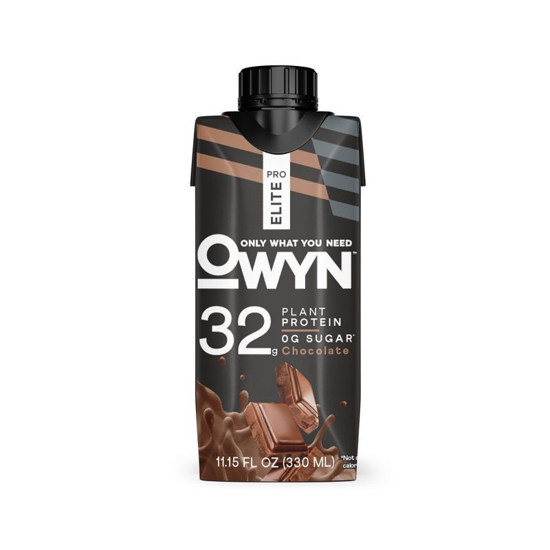 slide 2 of 5, OWYN Pro Elite 32g Dairy Free Protein Shake Chocolate Non-Caffeinated - 11.15 fl oz/12pk, 32 gram, 11.5 fl oz, 12 ct
