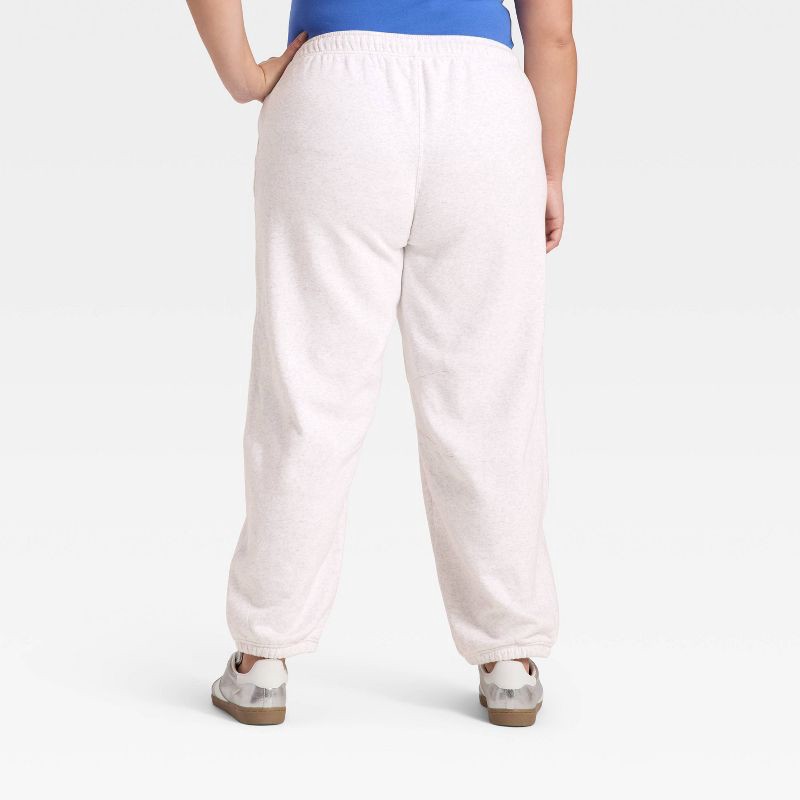 slide 2 of 3, Women's Mid-Rise Barrel Leg Sweatpants - Universal Thread™ Light Heather Gray XXL, 1 ct
