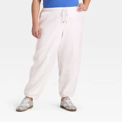 Women's Mid-Rise Barrel Leg Sweatpants - Universal Thread™ Light Heather Gray XXL