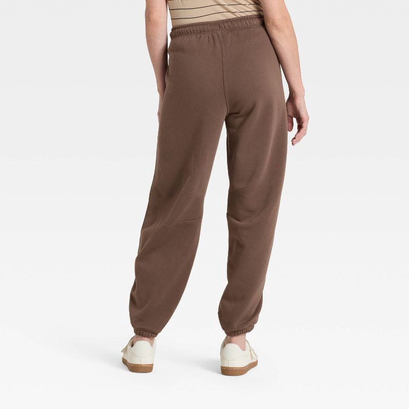 slide 2 of 3, Women's Mid-Rise Barrel Leg Sweatpants - Universal Thread™ Brown XS, 1 ct