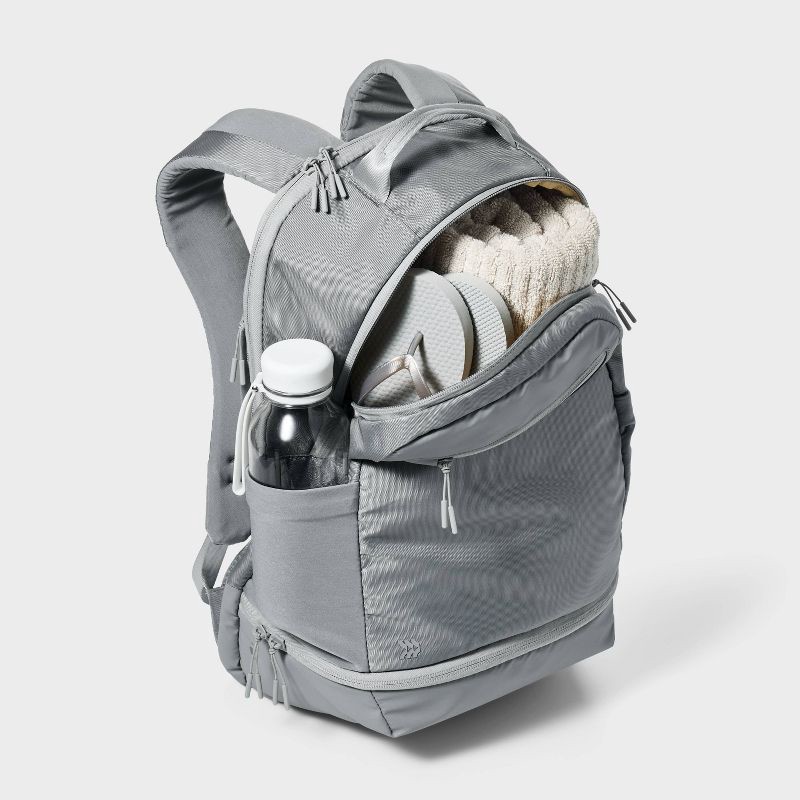 slide 3 of 4, Sport Pocket Backpack - All In Motion™ - Silver, 1 ct