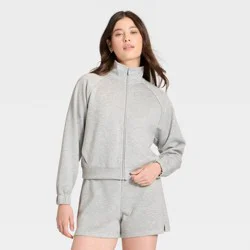 Women's Airy Sleek Full Zip Jacket - All In Motion™ Heathered Gray XS
