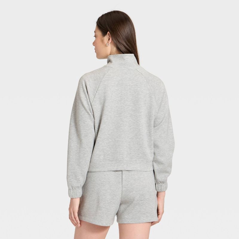 slide 4 of 5, Women's Airy Sleek Full Zip Jacket - All In Motion™ Heathered Gray XL, 1 ct