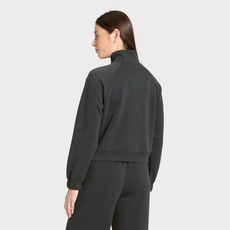 slide 2 of 5, Women's Airy Sleek Full Zip Jacket - All In Motion™ Black M, 1 ct